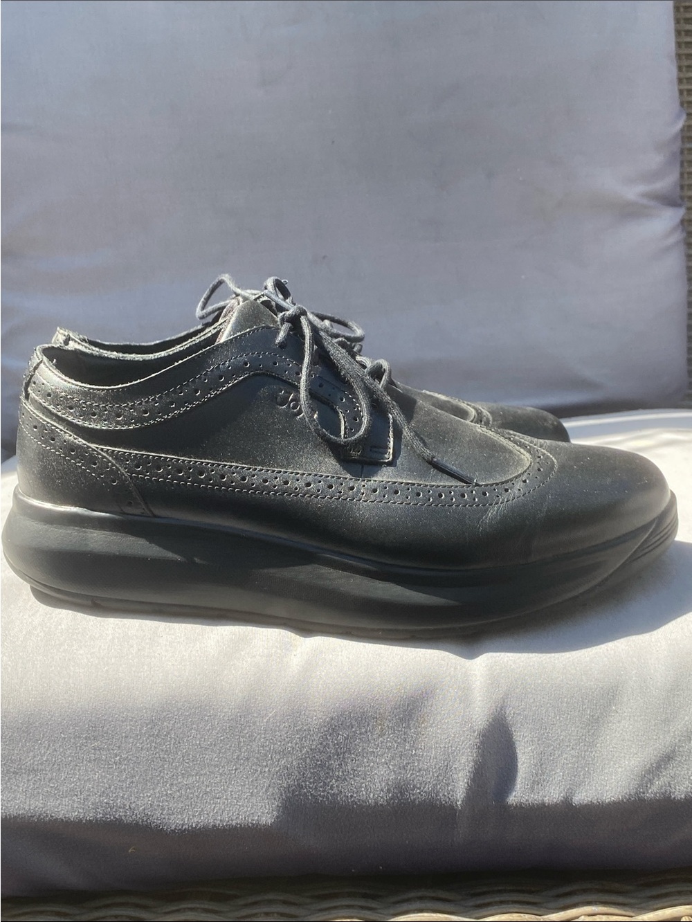 Classic Black Derby Oxfords with Premium Lace-Up Comfort ALL LEATHER SWISS TEC